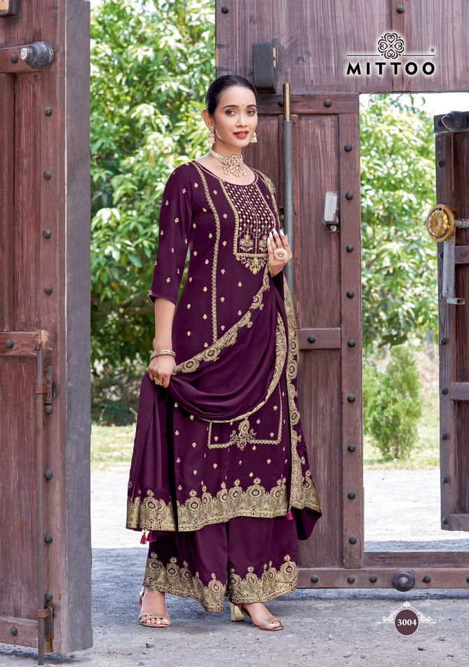 Sparsh By Mittoo Rayon Printed Designer Kurti With Bottom Dupatta Wholesale Shop In Surat